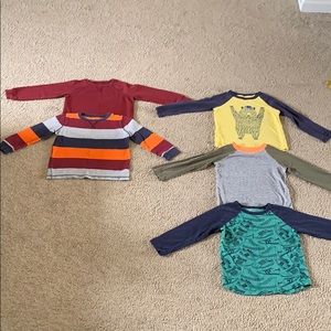 Boys Gymboree Long Sleeve Shirt Bundle size 4